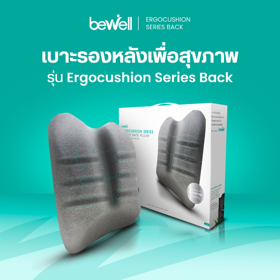 รีวิว เบาะรองหลังเพื่อสุขภาพ Bewell รุ่นเออร์โกคุชชั่น