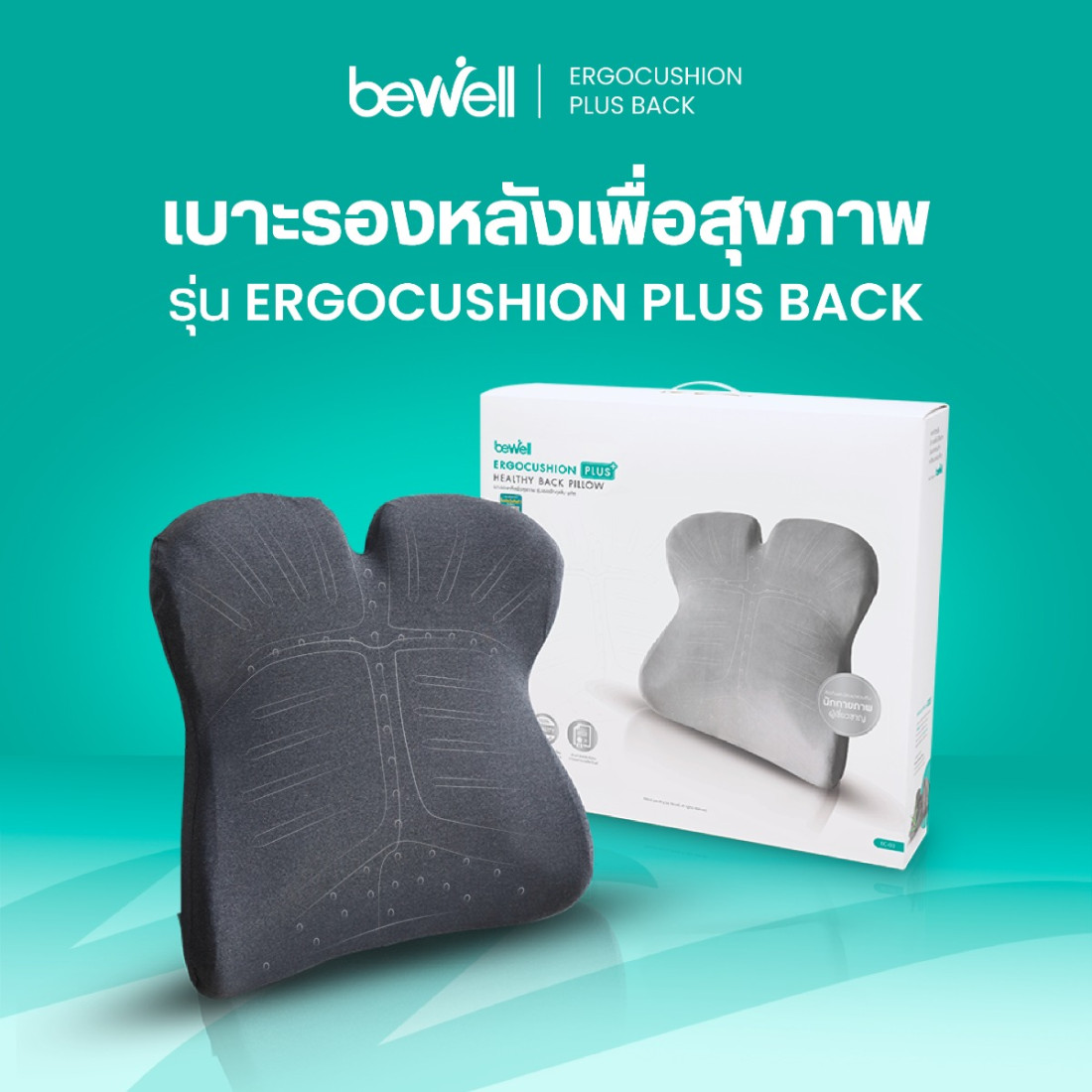 รีวิว Bewell เบาะรองหลังเพื่อสุขภาพ รุ่นเออร์โกคุชชั่น พลัส
