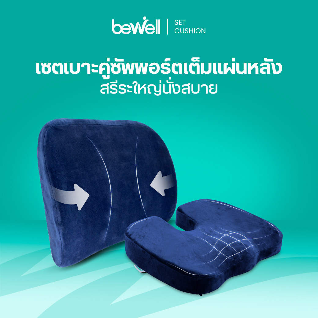 รีวิว Bewell Set เบาะรองหลัง ไซส์ L และเบาะรองนั่งเพื่อสุขภาพ