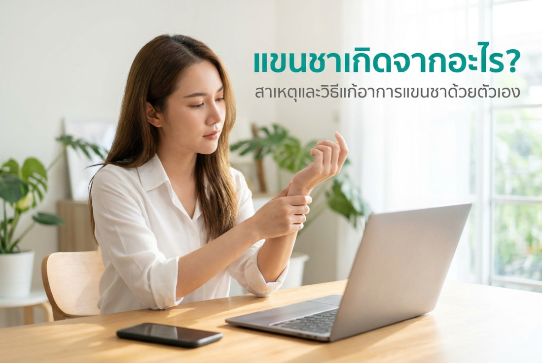 แขนชาเกิดจากอะไร? สาเหตุและวิธีแก้อาการแขนชาด้วยตัวเอง