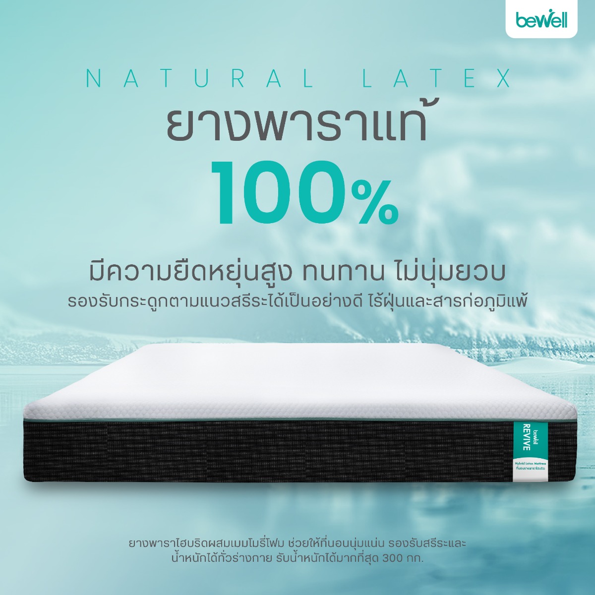Marble Graphene และ CoolGel Memory Foam สลายแรงกดทับ Bewell REVIVE
