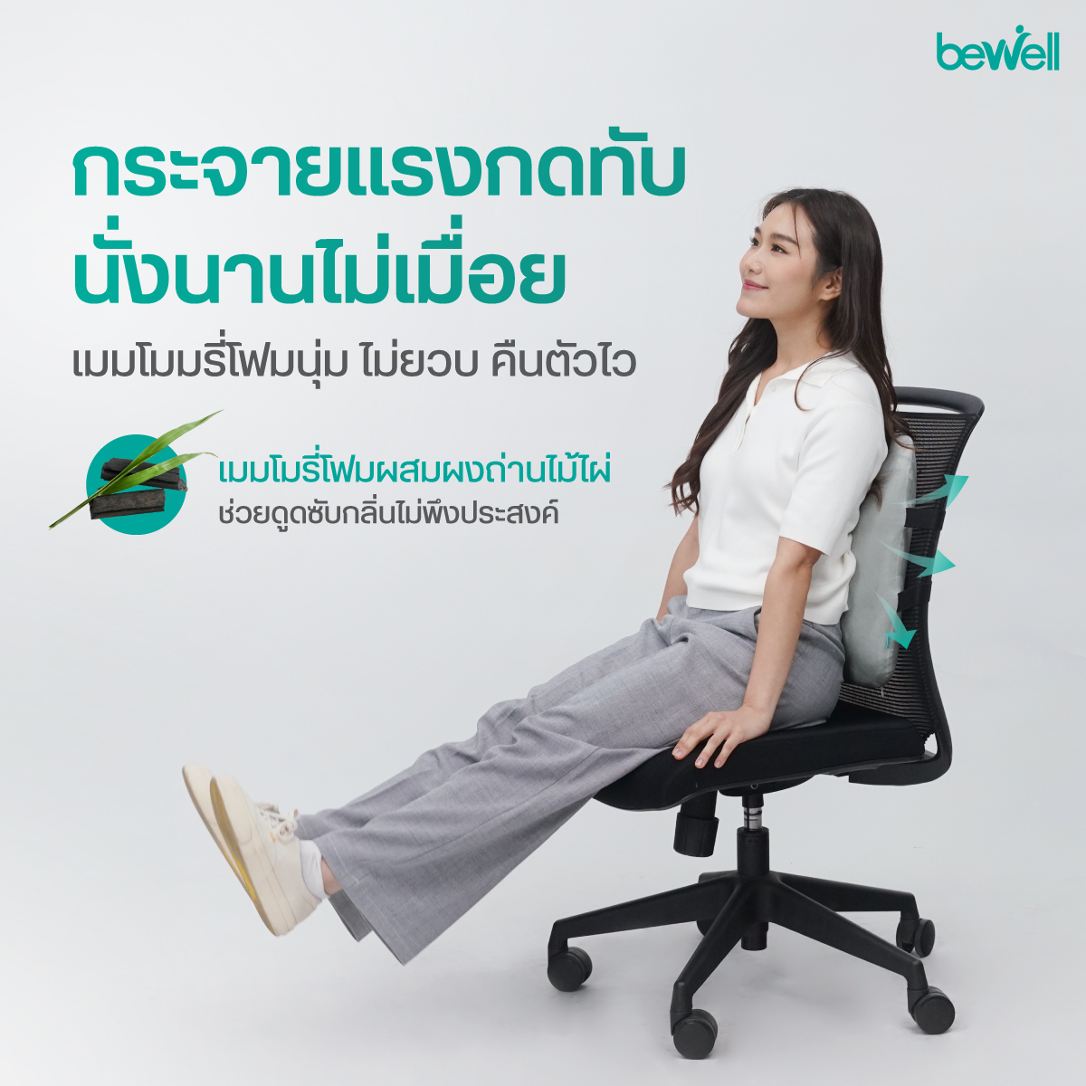 Double Lock System สายรัดตัวล็อค 2 ชั้น Bewell