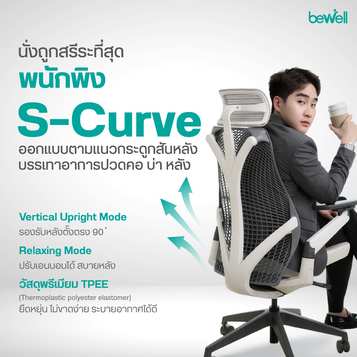 Bewell EMBRACE PLUS Adjustable Headrest