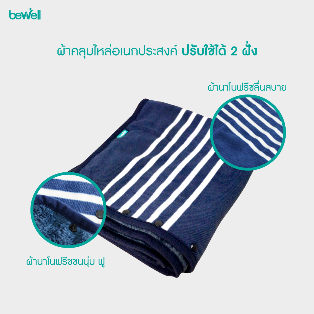 ผ้าคลุมไหล่ 2 in 1 | Poncho Fleece Blanket