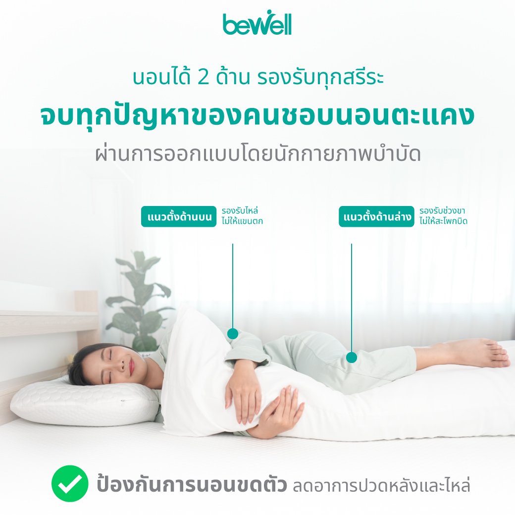 Bewell CloudFill Body Pillow ผ่านมาตรฐาน OEKO-TEX Standard 100 จากสวิตเซอร์แลนด์