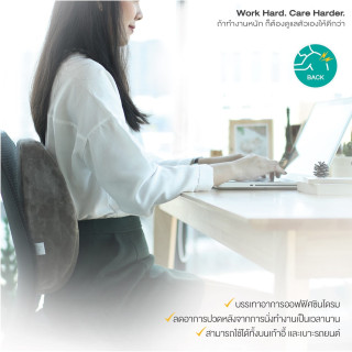 Set เบาะรองหลัง ไซส์ L พร้อมเบาะรองนั่งเพื่อสุขภาพ