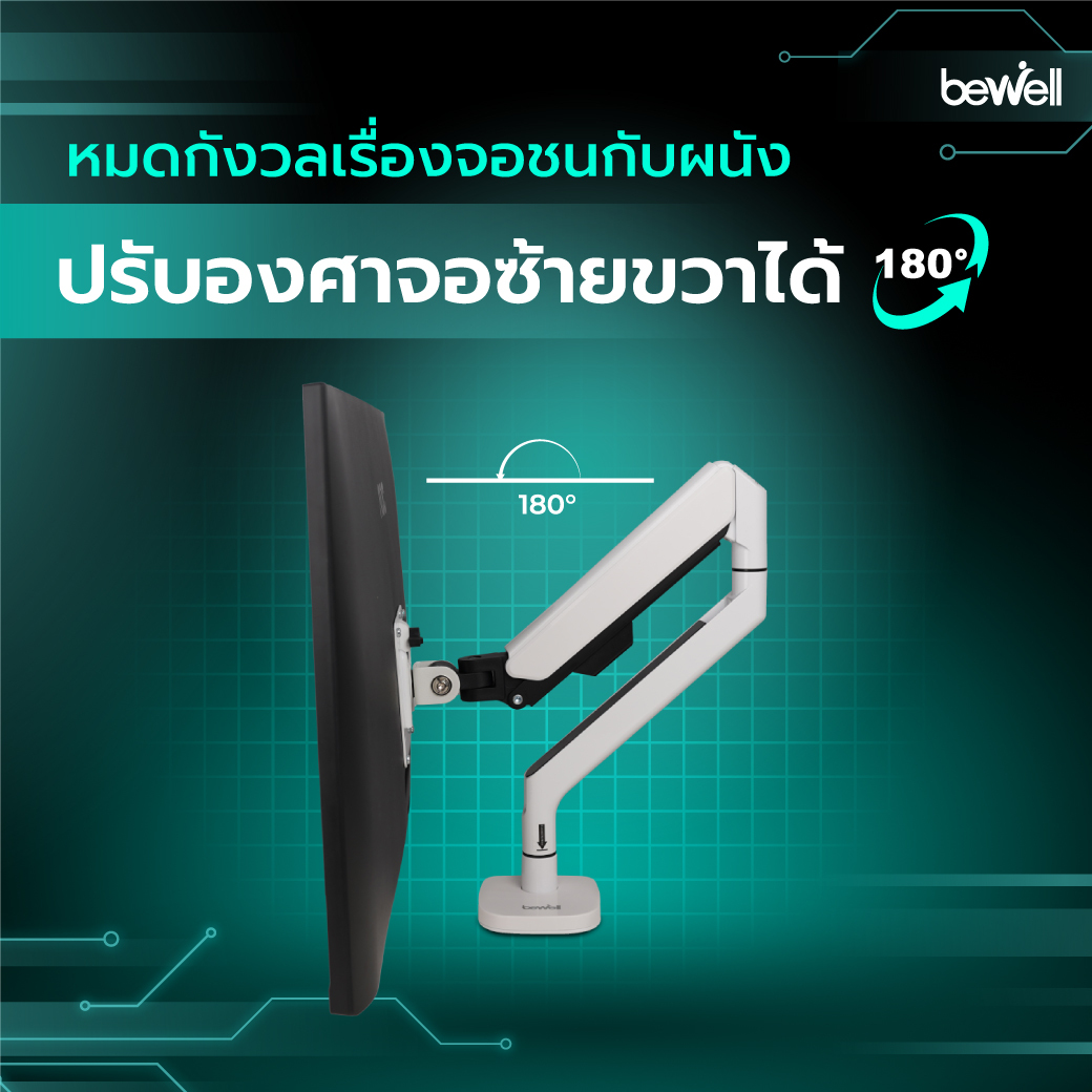 การปรับหมุนจอมอนิเตอร์อิสระ Full Motion 360 องศา