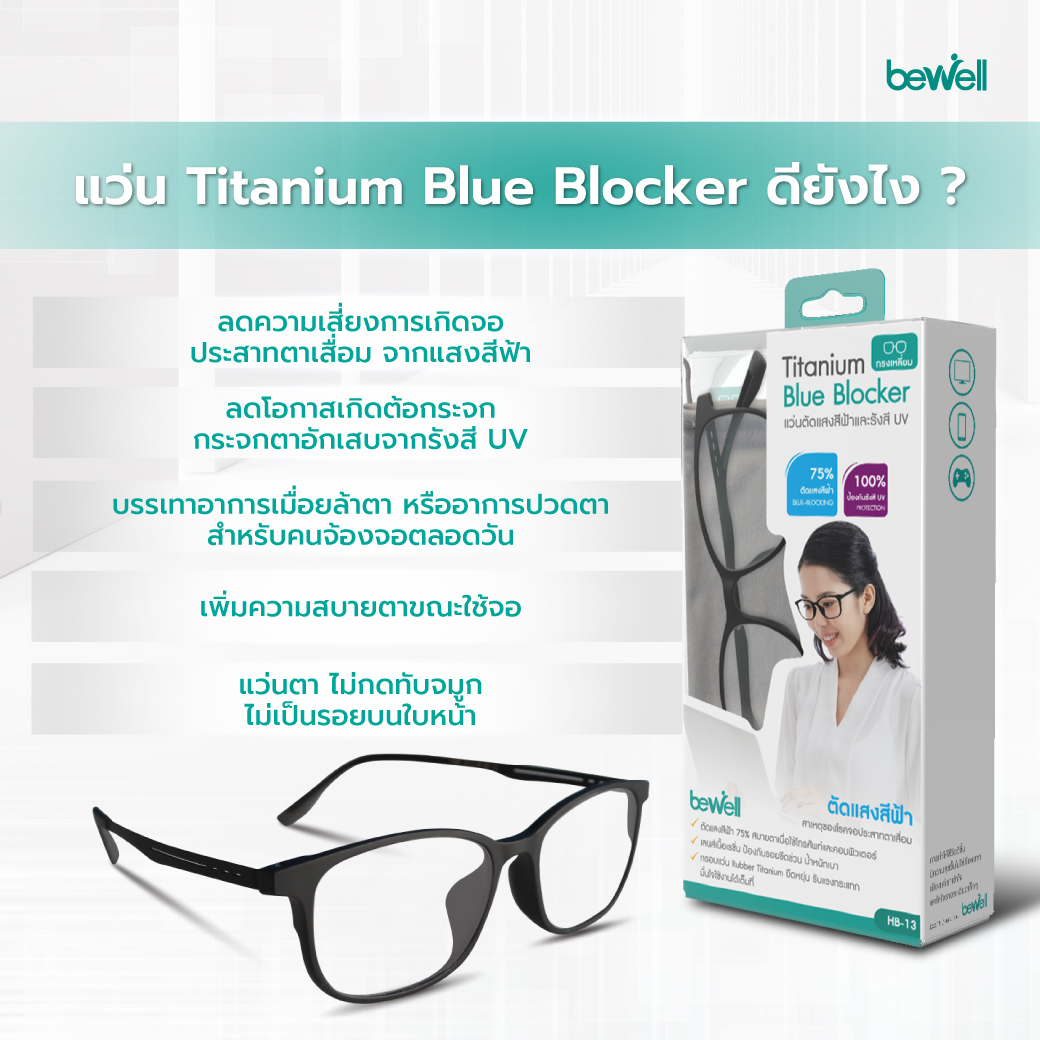 เลนส์เรซิ่นคุณภาพสูง ภาพคมชัด เคลือบสารป้องกันรอยขีดข่วน Bewell