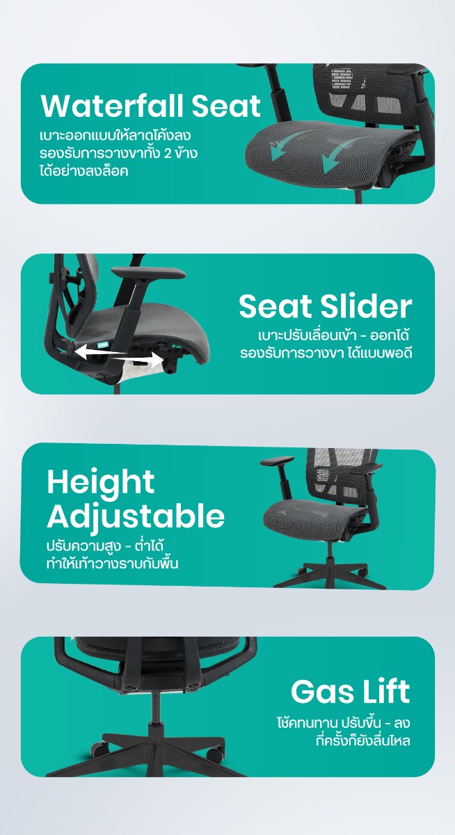Bewell Enfold Plus Ergonomic Chair for Large Person