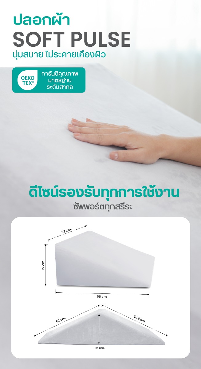 Bewell Multi-posture Wedge Pillow Set for Acid Reflux