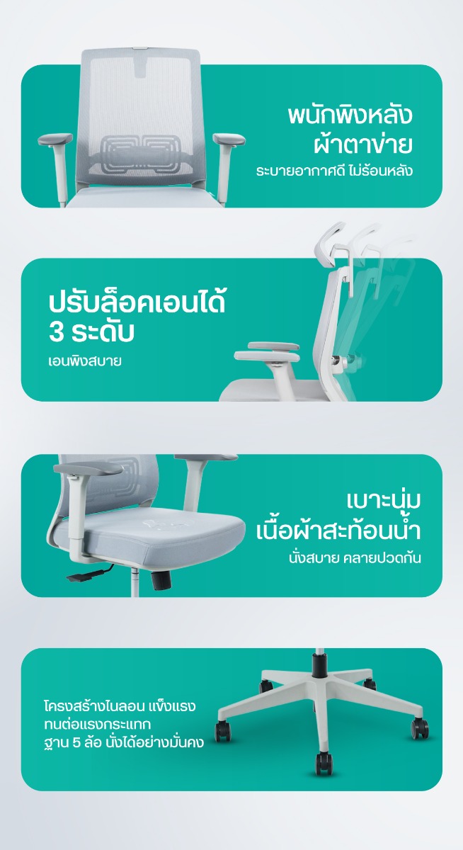 Bewell Glory Budget Ergonomic Chair for Petite Person