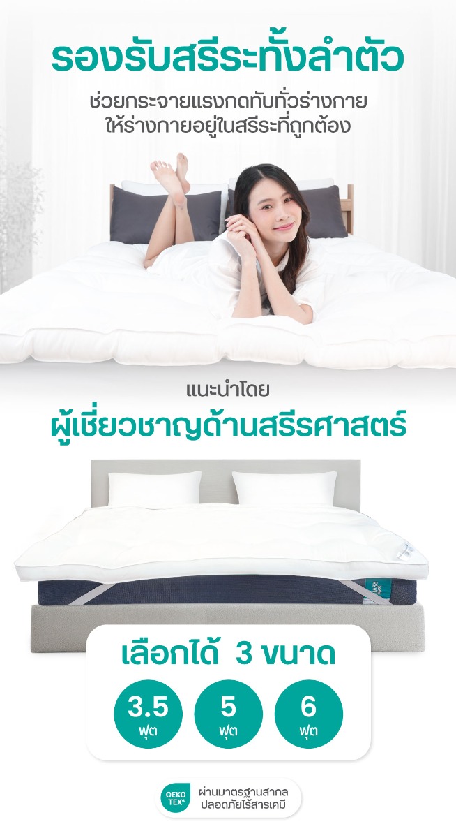 Bewell ErgoDown Topper Premium Goose Down Alternative