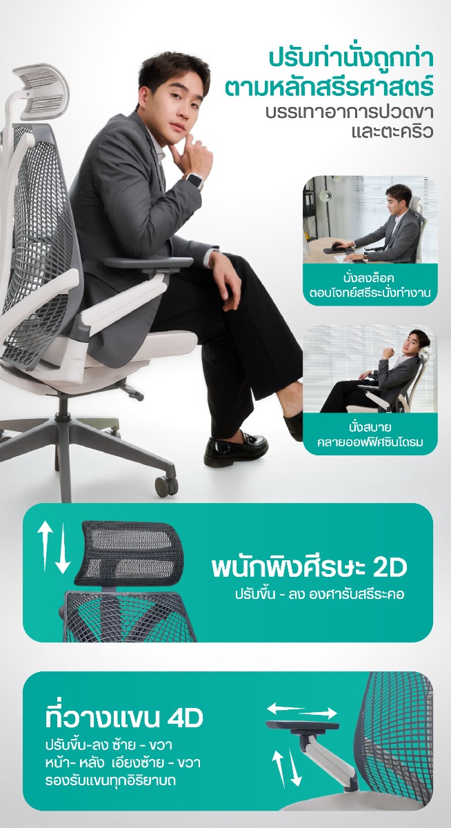 Bewell Embrace Plus Ergonomic Chair