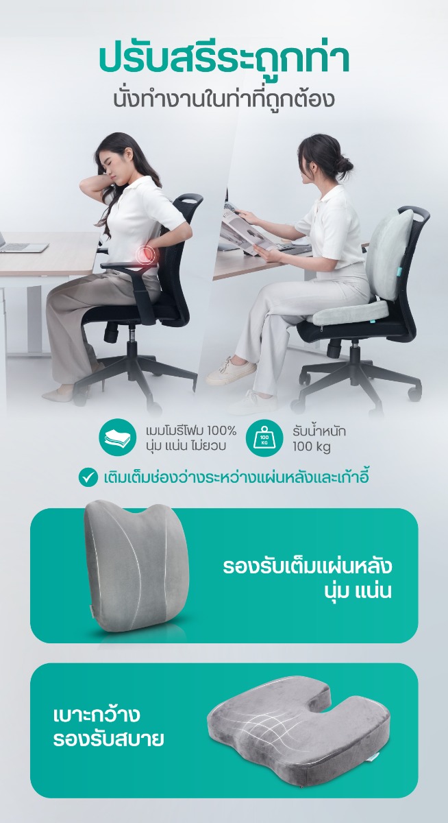 เซตเบาะเพื่อสุขภาพ รุ่น ยอดฮิต