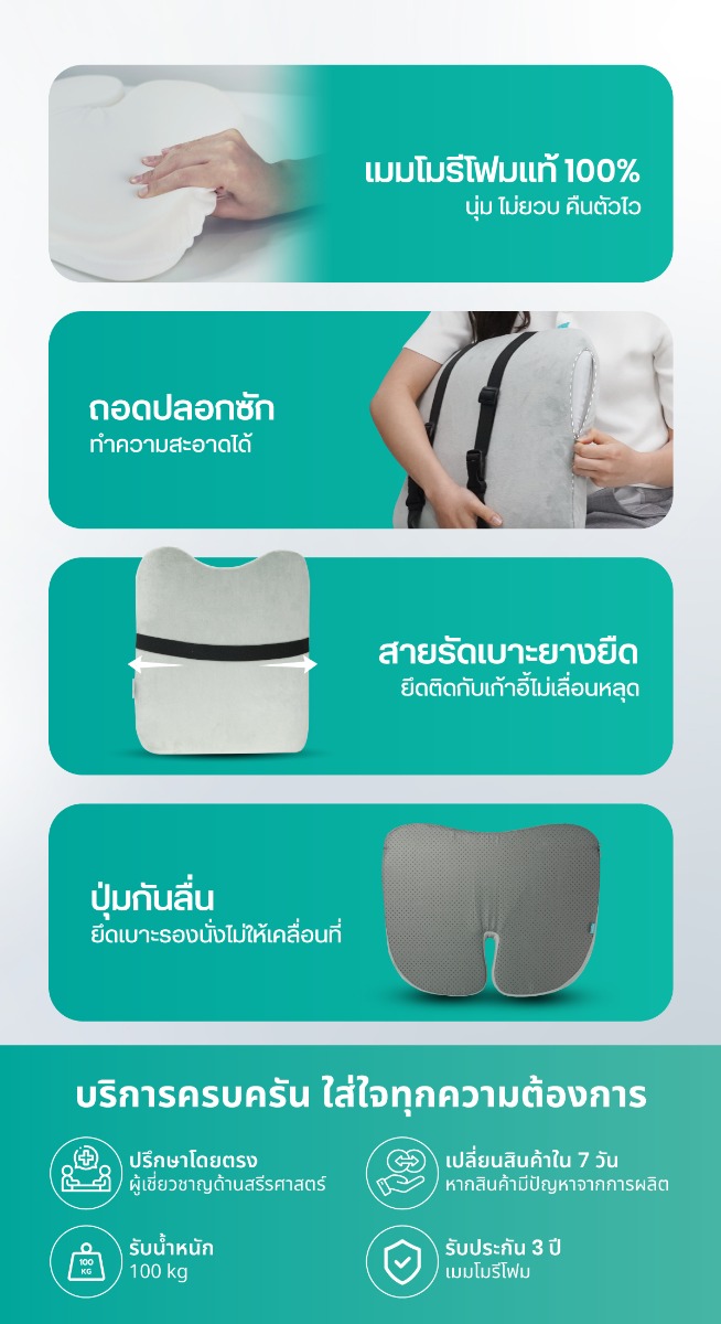เซตเบาะเพื่อสุขภาพ รุ่น ยอดฮิต