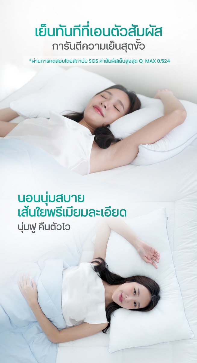 Bewell Cooling Pillow เซตหมอนเย็น 2 ชิ้น
