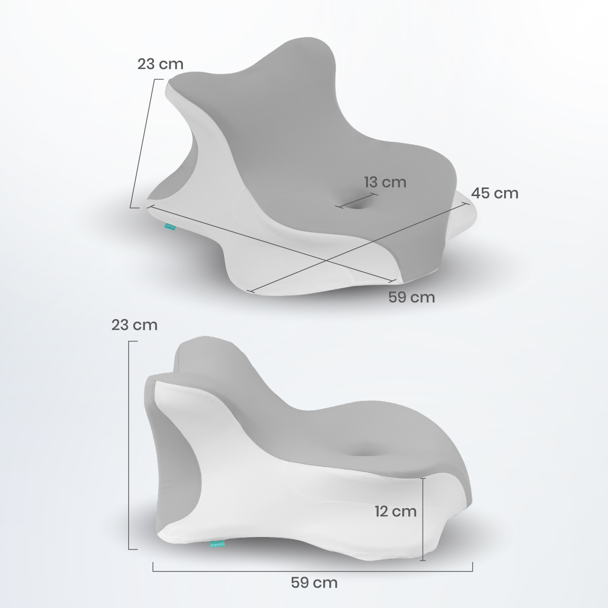 ขนาด Bewell Face-Down Pillow HW-013