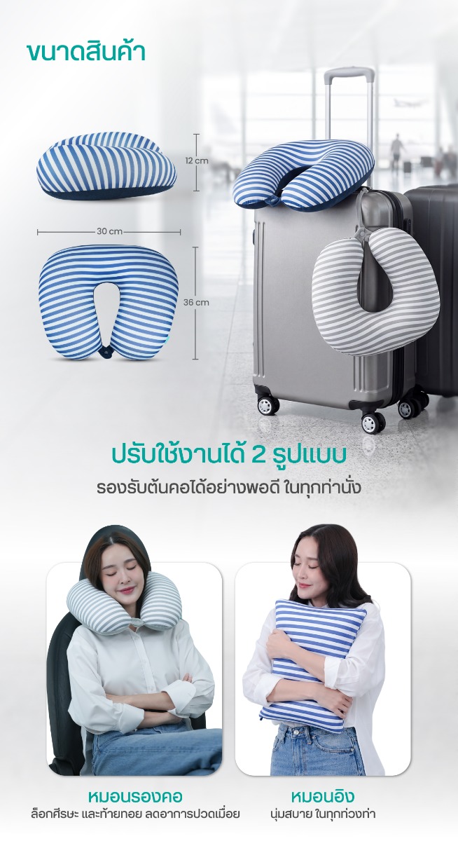 Bewell Neck Pillow 2in1