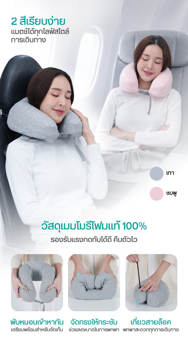 Bewell Neck Pillow T-10 คุณสมบัติและการใช้งาน