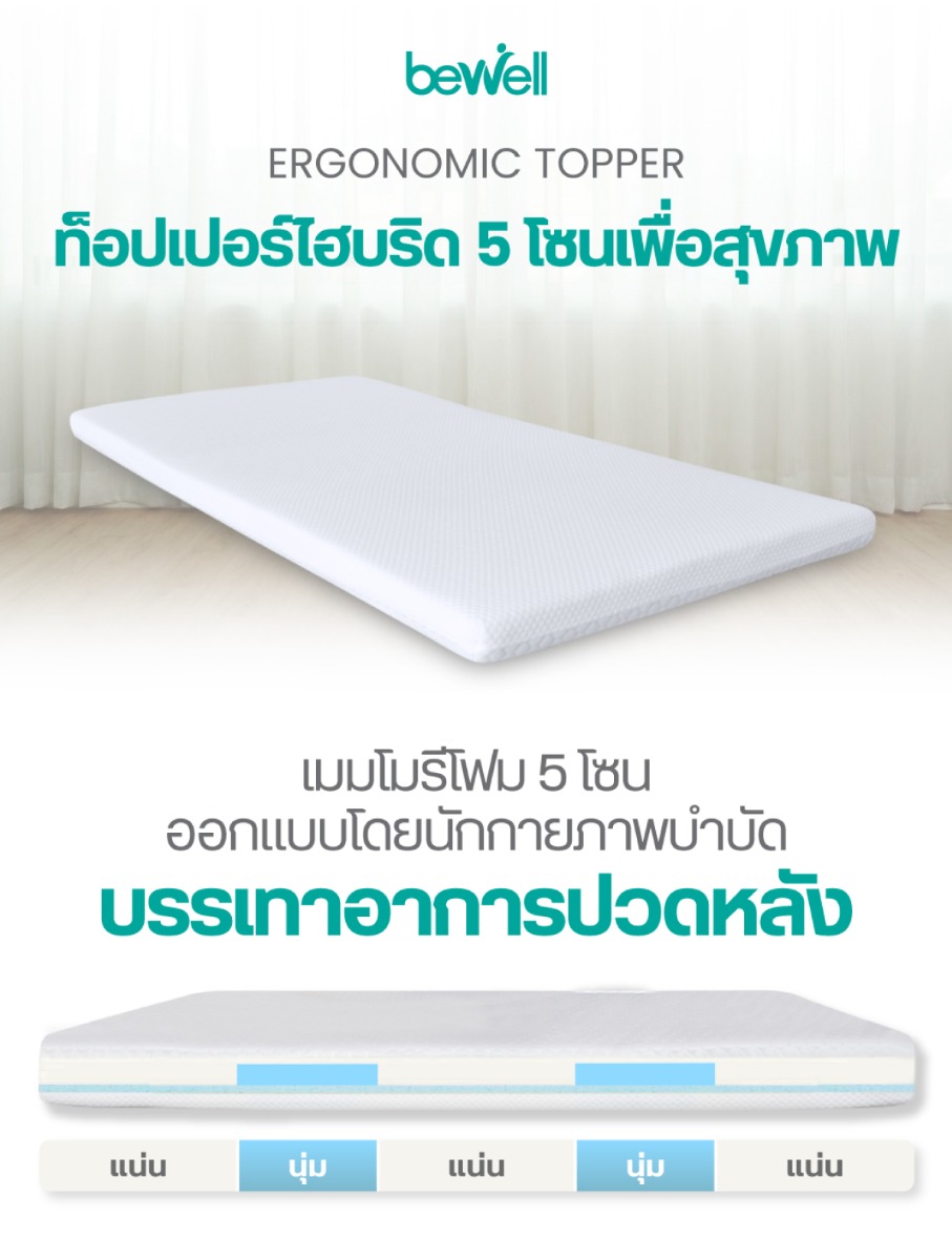 Bewell ErgoDown Topper Premium Goose Down Alternative