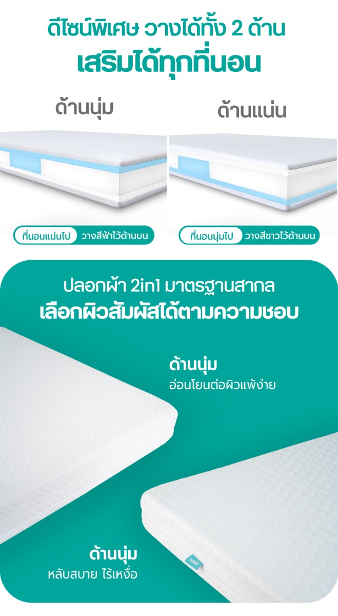 Bewell ErgoDown Topper Premium Goose Down Alternative