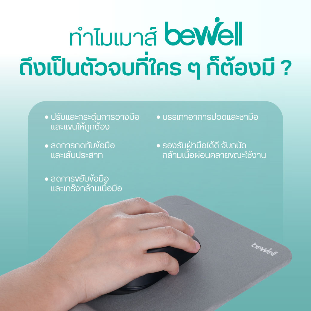 Bewell Semi-Vertical Ergonomic Mouse RGB Wireless